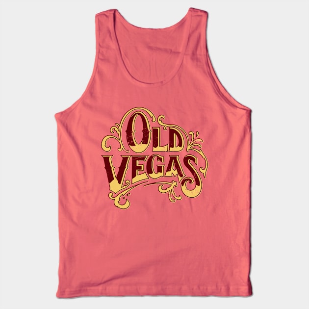 Retro Vintage Old Vegas Theme Park Tank Top by StudioPM71